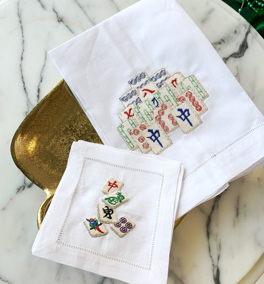 Mahjong Cocktail Napkins Kendall Geldard